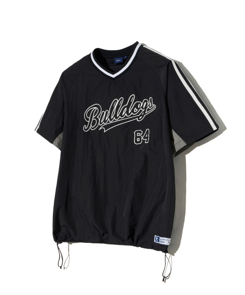 YALE(イェール)の「ベースボールナイロンショートスリーブ_ブラック(Tシャツ/カットソー・レディース・その他・SMALL/MEDIUM/LARGE/X-LARGE)」の1枚目の写真