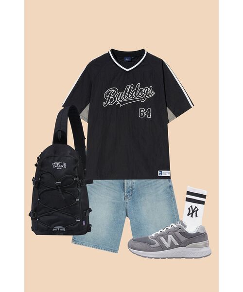 YALE(イェール)の「ベースボールナイロンショートスリーブ_ブラック(Tシャツ/カットソー・レディース・その他・SMALL/MEDIUM/LARGE/X-LARGE)」の3枚目の写真