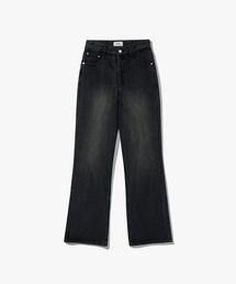 ルーズフィットフレアデニムパンツブラック COOSPT249BLACK