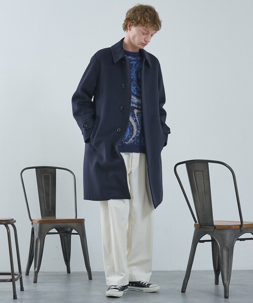 ABAHOUSE（アバハウス）の「ループシャギー マーブル グラデーションニット（ニット/セーター・メンズ・グレー/ブラック/ネイビー・46/48）」の5枚目の写真