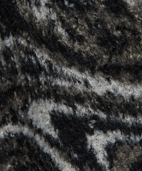 ABAHOUSE（アバハウス）の「ループシャギー マーブル グラデーションニット（ニット/セーター・メンズ・グレー/ブラック/ネイビー・46/48）」の6枚目の写真