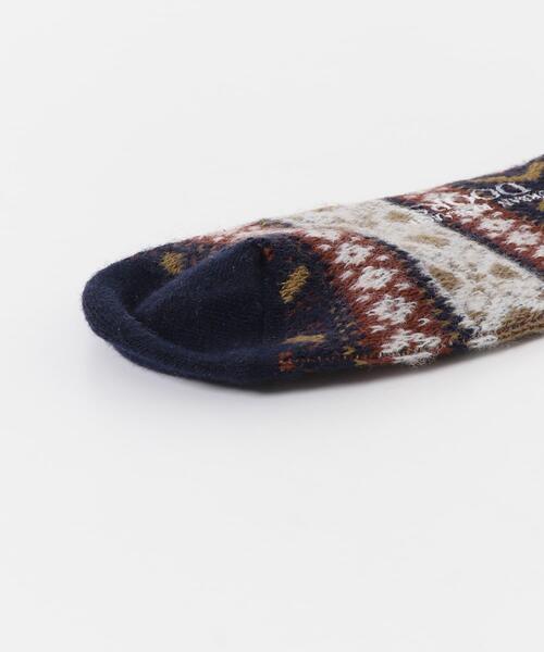 URBAN RESEARCH DOORS(アーバンリサーチドアーズ)の「『別注』Anonymous Ism×DOORS ウールジャガードクルー(ソックス/靴下・メンズ・レッド/グリーン/ネイビー・-)」の11枚目の写真