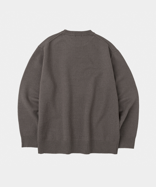 LETTERCOMO(レテルコモ)の「エッセンシャルデイリーラウンドニットココブラウン(ニット/セーター・レディース・その他・MEDIUM/LARGE)」の2枚目の写真