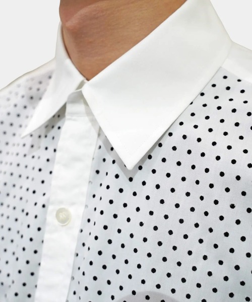 I'm here:(アイムヒアー)の「【i'm here:】 PUNCHING : L/S SHIRTS(シャツ/ブラウス・メンズ・ホワイト・SMALL)」の8枚目の写真
