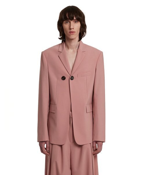 セール】Double-Breasted Blazer_Pink（テーラードジャケット）｜TRUNK