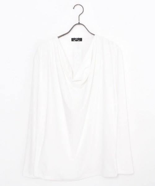 Bernings Sho(バーニングショー)の「『Bernings Sho/バーニングショー』BGベロアテレコドレープ長袖Tシャツ(Tシャツ/カットソー・メンズ・ブラック/ホワイト・XL/L/M)」の8枚目の写真