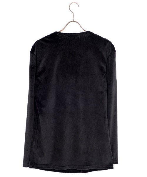 Bernings Sho(バーニングショー)の「『Bernings Sho/バーニングショー』BGベロアテレコドレープ長袖Tシャツ(Tシャツ/カットソー・メンズ・ブラック/ホワイト・XL/L/M)」の10枚目の写真