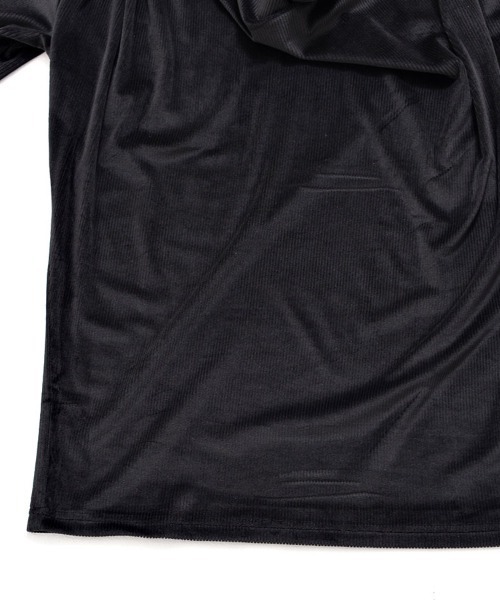 Bernings Sho(バーニングショー)の「『Bernings Sho/バーニングショー』BGベロアテレコドレープ長袖Tシャツ(Tシャツ/カットソー・メンズ・ブラック/ホワイト・XL/L/M)」の13枚目の写真