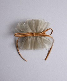 Zoule（ゾーラ）の「Zoule ゾーラ：organdy cuff　オーガンジー　リボン　ヘアーカフス（ヘアピン）」