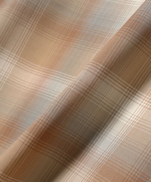PENDLETON(ペンドルトン)の「PENDLETON / ポリエステルウール チェック柄 オープンカラー ショートスリーブシャツ(シャツ/ブラウス・メンズ・ブルー/ブラウン系その他4・MEDIUM/LARGE/SMALL)」の5枚目の写真