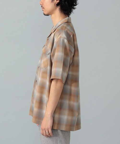 PENDLETON(ペンドルトン)の「PENDLETON / ポリエステルウール チェック柄 オープンカラー ショートスリーブシャツ(シャツ/ブラウス・メンズ・ブルー/ブラウン系その他4・MEDIUM/LARGE/SMALL)」の11枚目の写真