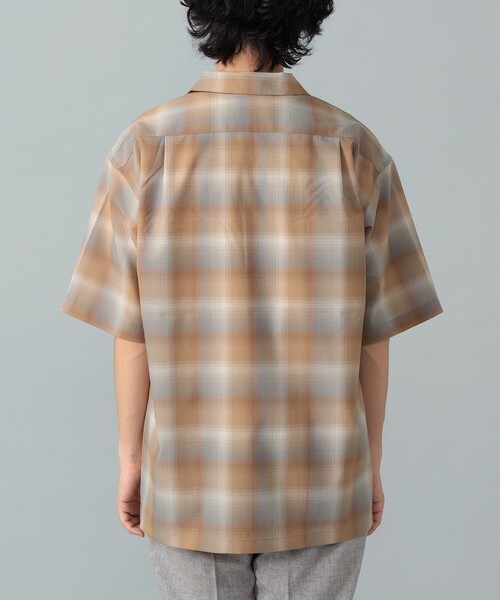 PENDLETON(ペンドルトン)の「PENDLETON / ポリエステルウール チェック柄 オープンカラー ショートスリーブシャツ(シャツ/ブラウス・メンズ・ブルー/ブラウン系その他4・MEDIUM/LARGE/SMALL)」の12枚目の写真