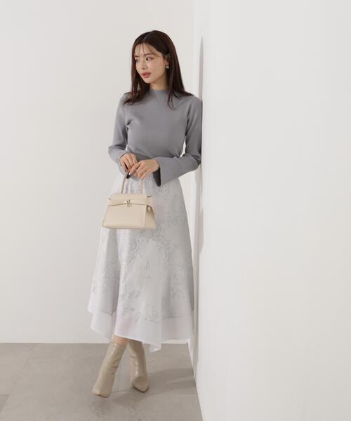 PROPORTION BODY DRESSING(プロポーションボディドレッシング)の「ハンカチーフヘムスカート / 1216120100(スカート・レディース・ホワイト/ブルー・MEDIUM/P/S)」の2枚目の写真