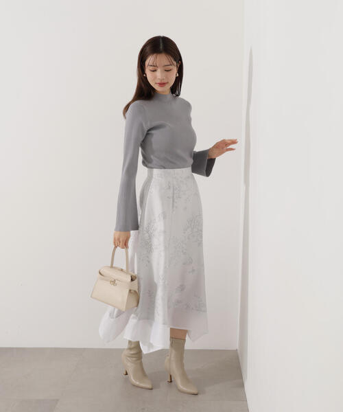 PROPORTION BODY DRESSING（プロポーションボディドレッシング）の「ハンカチーフヘムスカート / 1216120100（スカート・レディース・ホワイト/ブルー・MEDIUM/P/S）」の5枚目の写真