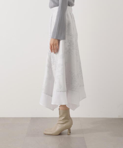 PROPORTION BODY DRESSING（プロポーションボディドレッシング）の「ハンカチーフヘムスカート / 1216120100（スカート・レディース・ホワイト/ブルー・MEDIUM/P/S）」の10枚目の写真