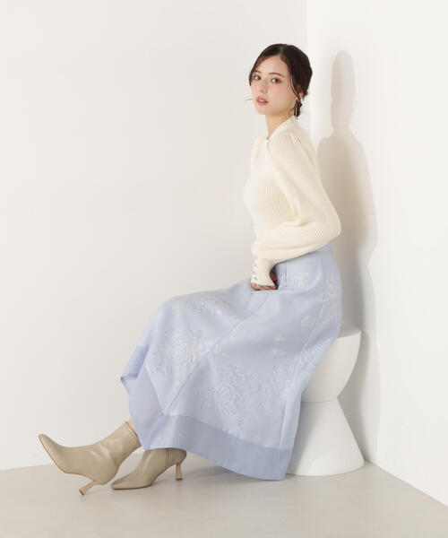 PROPORTION BODY DRESSING（プロポーションボディドレッシング）の「ハンカチーフヘムスカート / 1216120100（スカート・レディース・ホワイト/ブルー・MEDIUM/P/S）」の19枚目の写真