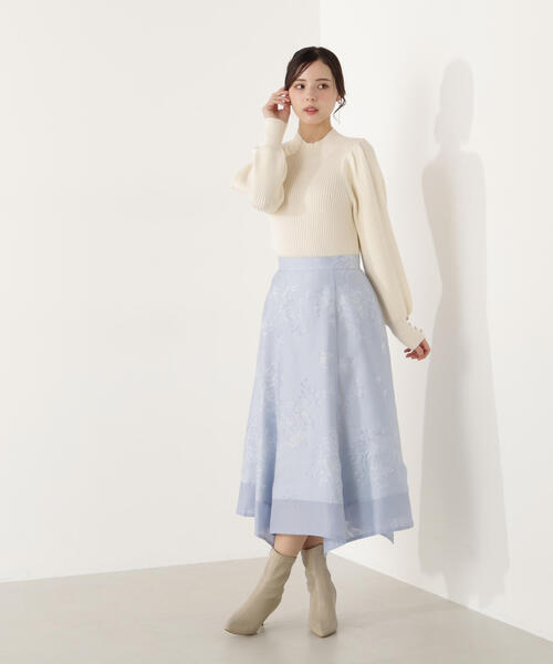 PROPORTION BODY DRESSING（プロポーションボディドレッシング）の「ハンカチーフヘムスカート / 1216120100（スカート・レディース・ホワイト/ブルー・MEDIUM/P/S）」の22枚目の写真