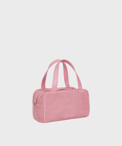 ALKI ALKA（アルキアルカ）の「Mini Square Tote Bag_Suede (Suede Pink)（トートバッグ・レディース・ピンク・FREE）」の2枚目の写真