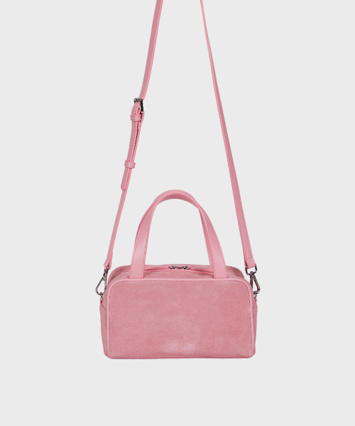 ALKI ALKA（アルキアルカ）の「Mini Square Tote Bag_Suede (Suede Pink)（トートバッグ・レディース・ピンク・FREE）」の4枚目の写真