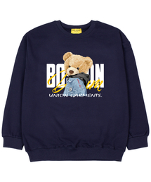 Union Garments（ユニオンガーメンツ）の「Bearhood twill overfit man to man t-shirt navy（スウェット）」