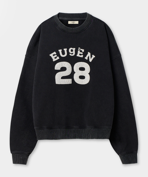 EUGGEN(ユジェン)の「フェルティッドロゴスウェットTシャツ_ピグメントチャコール(スウェット・レディース・その他・MEDIUM/LARGE)」の2枚目の写真