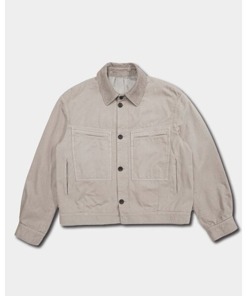 BIRBANTE(ビルバンテ)の「トラッカーボンバージャケット - フォグ(デニムジャケット・メンズ・ライトグレー・SMALL/MEDIUM/LARGE/X-LARGE)」の1枚目の写真