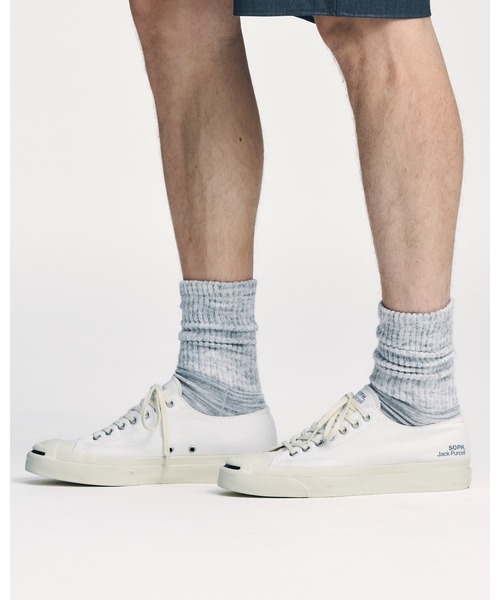 SOPHNET.（ソフネット）の「備長炭 RIBBED SOCKS（ソックス/靴下・メンズ・ブラック/グレー/ホワイト・2/3）」の9枚目の写真