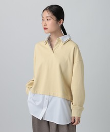 シャツレイヤード風プルオーバー 613155