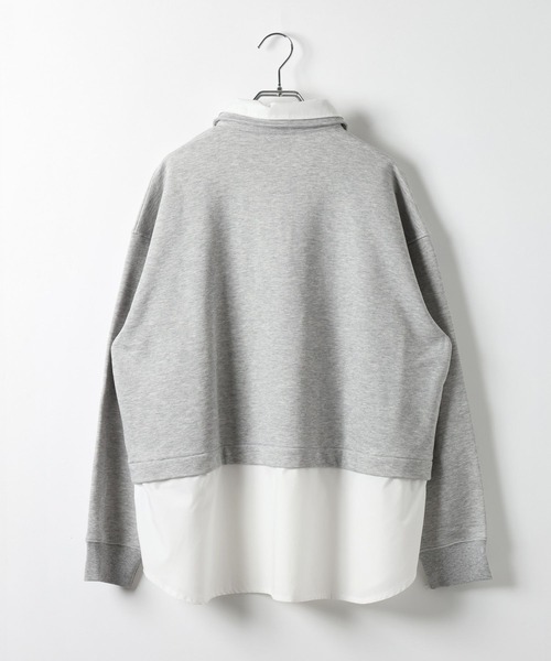 LEPSIM（レプシィム）の「シャツレイヤード風プルオーバー　613155（Tシャツ/カットソー・レディース・グレー/ネイビー・FREE）」の21枚目の写真