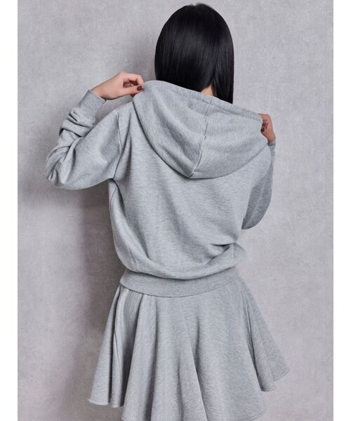 GYDA（ジェイダ）の「GGプレートドッキングフレアスウェットワンピース（ワンピース・レディース・ブラック/グレー・FREE）」の4枚目の写真