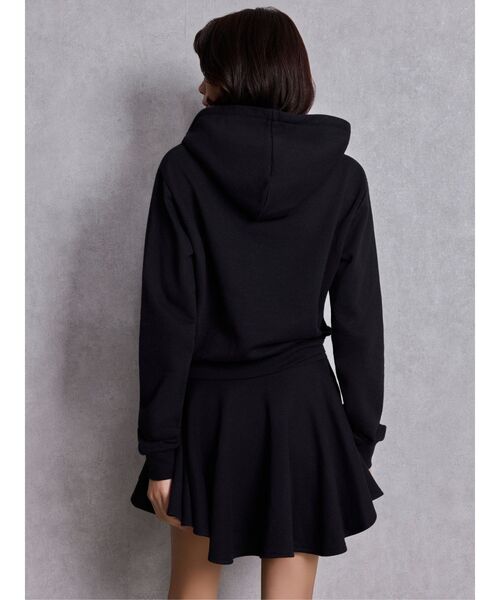 GYDA（ジェイダ）の「GGプレートドッキングフレアスウェットワンピース（ワンピース・レディース・ブラック/グレー・FREE）」の9枚目の写真