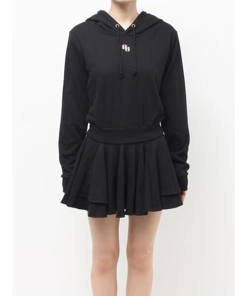 GYDA（ジェイダ）の「GGプレートドッキングフレアスウェットワンピース（ワンピース・レディース・ブラック/グレー・FREE）」の13枚目の写真