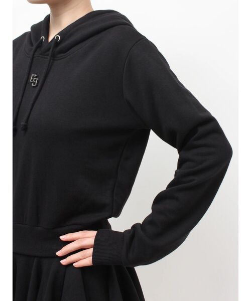 GYDA（ジェイダ）の「GGプレートドッキングフレアスウェットワンピース（ワンピース・レディース・ブラック/グレー・FREE）」の17枚目の写真