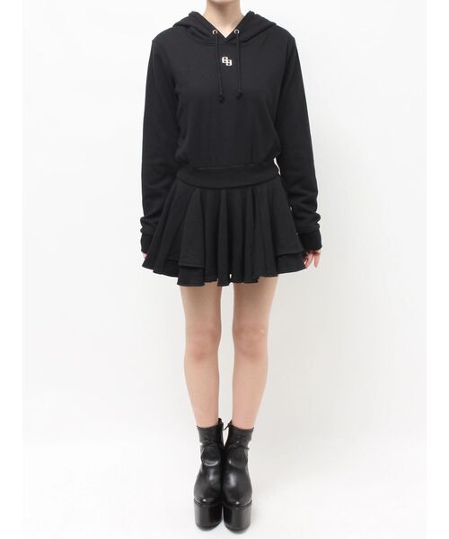 GYDA（ジェイダ）の「GGプレートドッキングフレアスウェットワンピース（ワンピース・レディース・ブラック/グレー・FREE）」の20枚目の写真