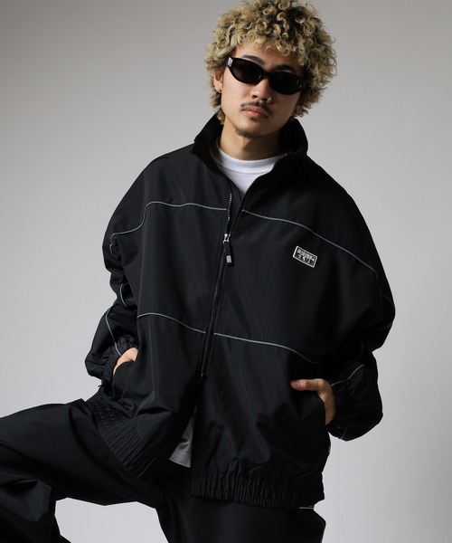 PRO CLUB (プロクラブ)の「PRO CLUB ウィンドブレーカー セットアップ可(ナイロンジャケット・メンズ・オリーブ/ブラック・XL/L/M/3XL/2XL/S)」の4枚目の写真