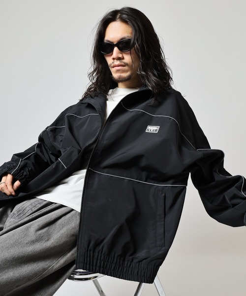 PRO CLUB (プロクラブ)の「PRO CLUB ウィンドブレーカー セットアップ可(ナイロンジャケット・メンズ・オリーブ/ブラック・XL/L/M/3XL/2XL/S)」の12枚目の写真
