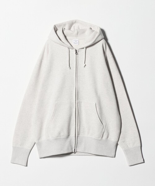 LOOPWHEELER(ループウィラー)の「<LOOPWHEELER x LOWERCASE for UNITED ARROWS> ジップアップ フーディ(パーカー・メンズ・ナチュラル・S/M/L/XL)」の1枚目の写真
