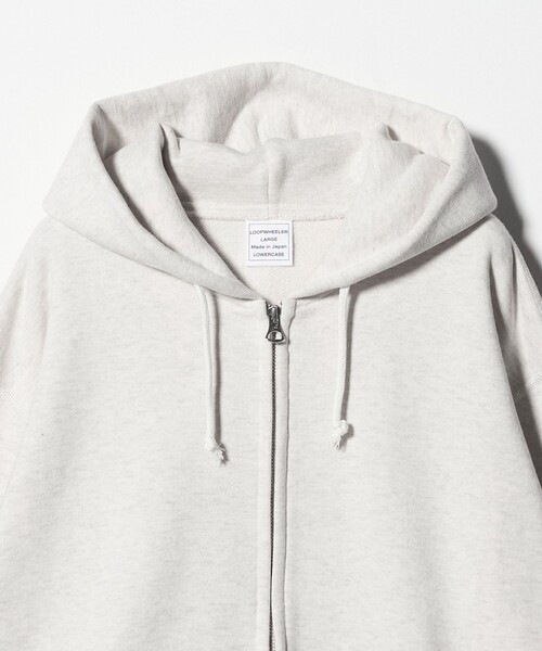 LOOPWHEELER(ループウィラー)の「<LOOPWHEELER x LOWERCASE for UNITED ARROWS> ジップアップ フーディ(パーカー・メンズ・ナチュラル・S/M/L/XL)」の9枚目の写真