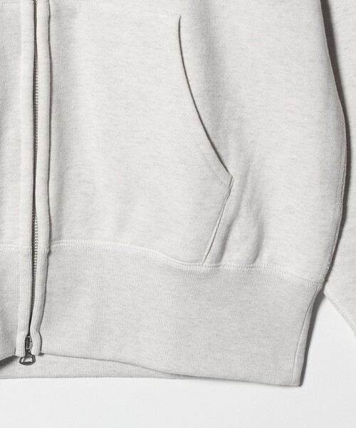 LOOPWHEELER(ループウィラー)の「<LOOPWHEELER x LOWERCASE for UNITED ARROWS> ジップアップ フーディ(パーカー・メンズ・ナチュラル・S/M/L/XL)」の12枚目の写真