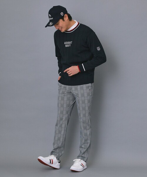 adabat（アダバット）の「【ADABAT NAVY】撥水 フルダルチェックテーパードパンツ（その他パンツ・メンズ・ライトグレー系・46/48/50/52）」の3枚目の写真