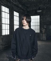 NIKE（ナイキ）の「ナイキ ソロ スウッシュ メンズ フリース クルー   Nike Solo Swoosh Men's Fleece Crew HV1087-010 Black（スウェット）」