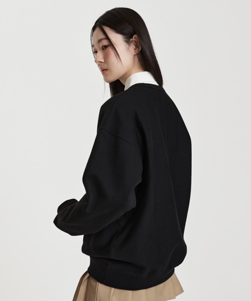 NIKE(ナイキ)の「ナイキ ソロ スウッシュ メンズ フリース クルー / Nike Solo Swoosh Men's Fleece Crew HV1087-010 Black(スウェット・メンズ・ブラック・S/M/L/XL/2XL)」の11枚目の写真