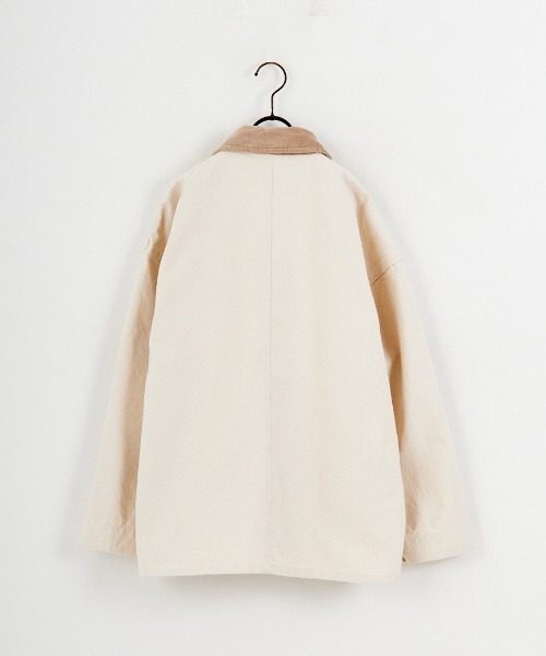 UNIVERSAL OVERALL（ユニバーサルオーバーオール）の「[UNIVERSAL OVERALL/ユニバーサルオーバーオール] 別注 カバーオールジャケット（カバーオール・レディース・ネイビー/キナリ/アニマル・S）」の18枚目の写真