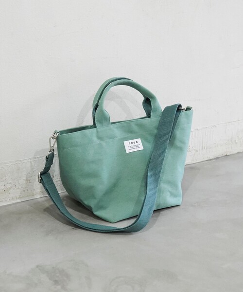 SMITH'S（スミス）の「PVCキャンバスショルダーバッグ（ショルダーバッグ・メンズ・ライム/ブラック/オフホワイト・FREE）」の3枚目の写真