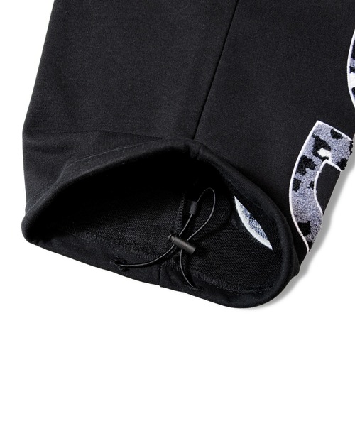 GALLIS ADDICTION（ガリスアディクション）の「GA LEOPARD-LOGO PANTS（スウェットパンツ・メンズ・グレー/ピンク/ブラック・L/M）」の10枚目の写真