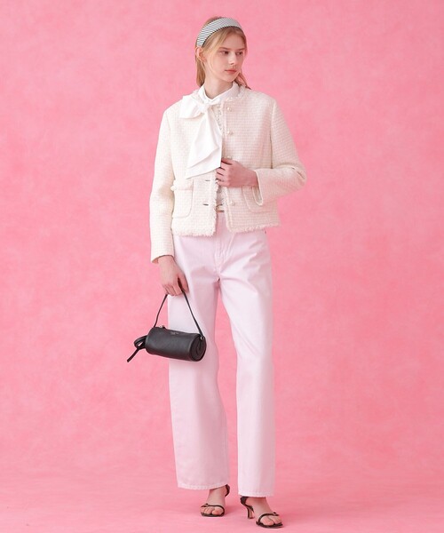 ANAYI（アナイ）の「ブロードワイドリボンタイ ブラウス（シャツ/ブラウス・レディース・ホワイト/ブルー・38/36）」の13枚目の写真