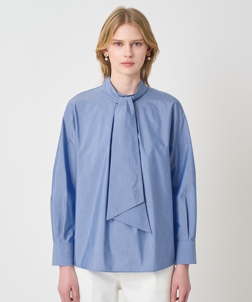 ANAYI（アナイ）の「ブロードワイドリボンタイ ブラウス（シャツ/ブラウス・レディース・ホワイト/ブルー・38/36）」の16枚目の写真