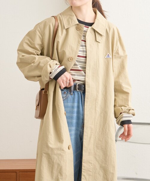 GEVACO（ゲバコ）の「【GEAVCO】ステンカラーコート（ステンカラーコート・レディース・ベージュ・LARGE/MEDIUM）」の6枚目の写真