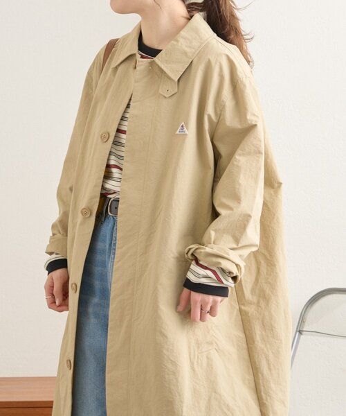 GEVACO（ゲバコ）の「【GEAVCO】ステンカラーコート（ステンカラーコート・レディース・ベージュ・LARGE/MEDIUM）」の7枚目の写真