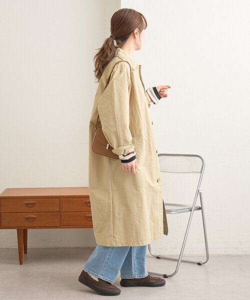 GEVACO（ゲバコ）の「【GEAVCO】ステンカラーコート（ステンカラーコート・レディース・ベージュ・LARGE/MEDIUM）」の9枚目の写真